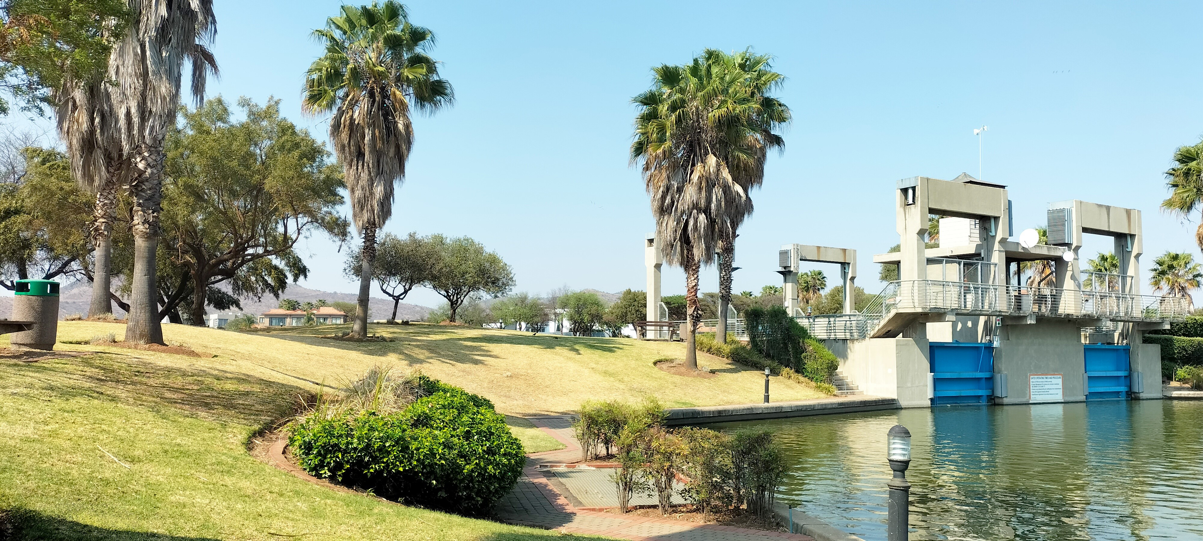 Canal View Left Side With Foliage
