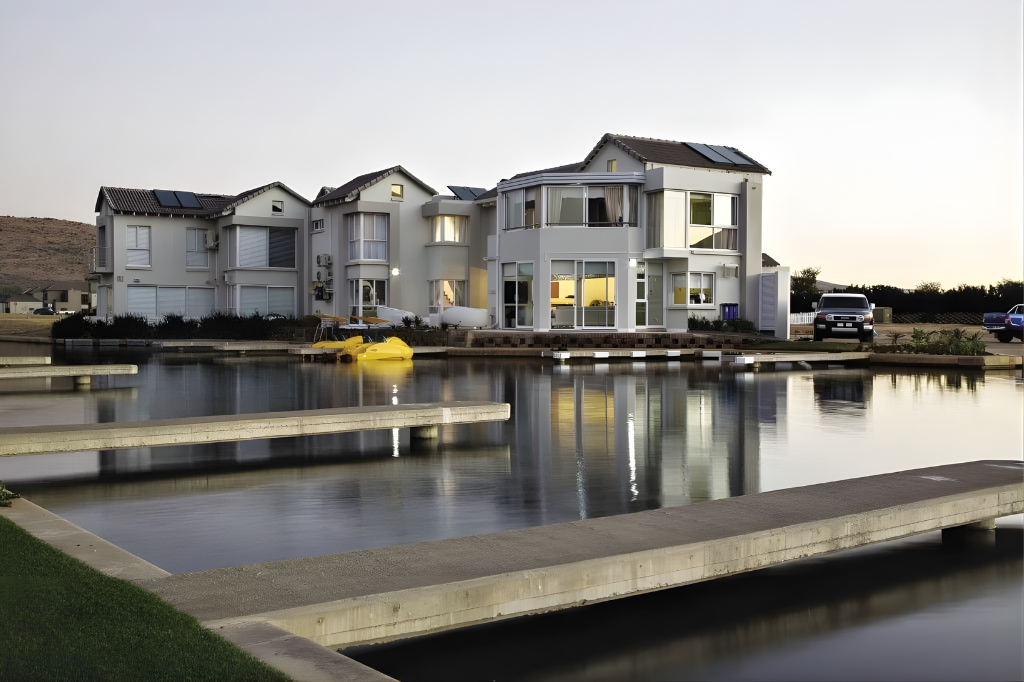 House From Canal Perspective