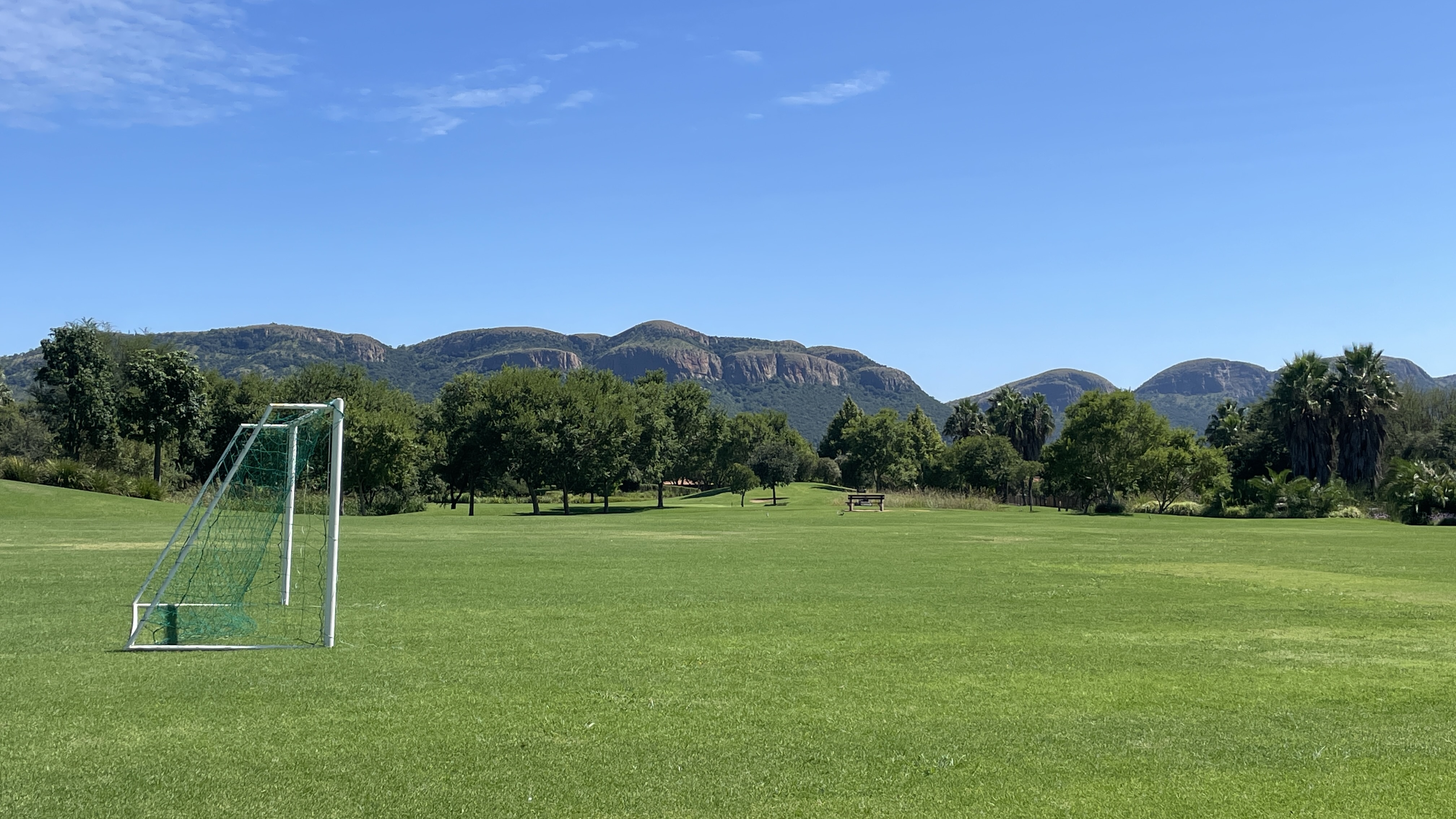 Sports Oval One Soccer Goal